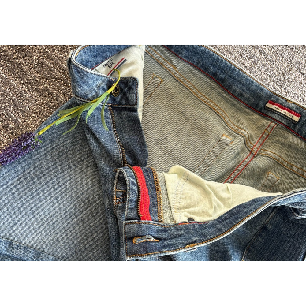 VTG Tommy Hilfiger Jeans Women's 6R (29x30) Blue Boyfriend Fit Y2K Bootcut Denim - Picture 12 of 16